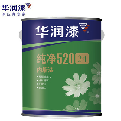 華潤漆純凈520二合一內(nèi)墻漆 品質(zhì)定金，守護(hù)15L純凈空間